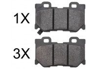 Brake Pad Set, disc brake 37769 ABS