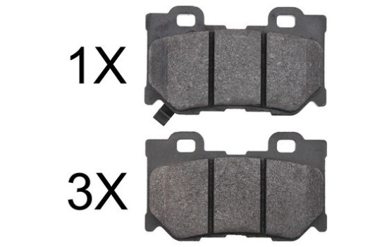 Brake Pad Set, disc brake 37769 ABS