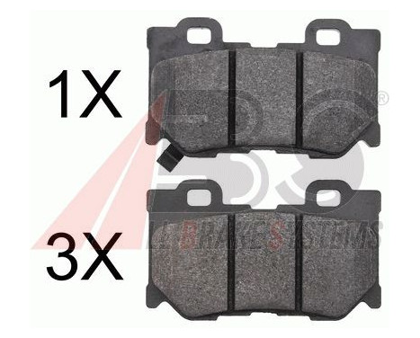 Brake Pad Set, disc brake 37769 ABS, Image 2