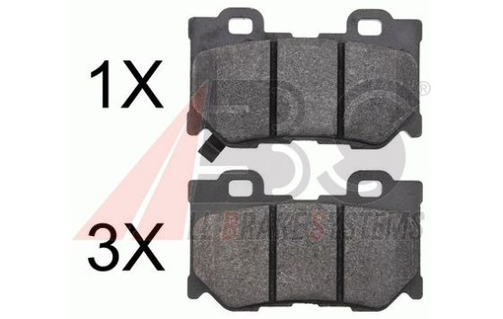 Brake Pad Set, disc brake 37769 ABS, Image 2