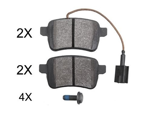 Brake Pad Set, disc brake 37775 ABS