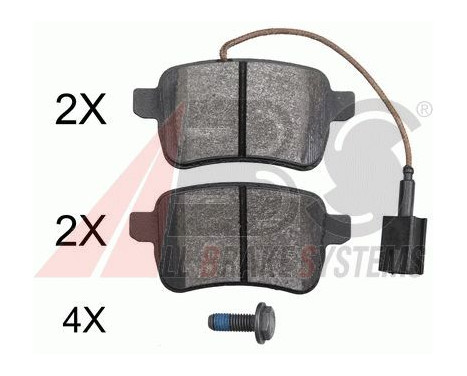 Brake Pad Set, disc brake 37775 ABS, Image 2
