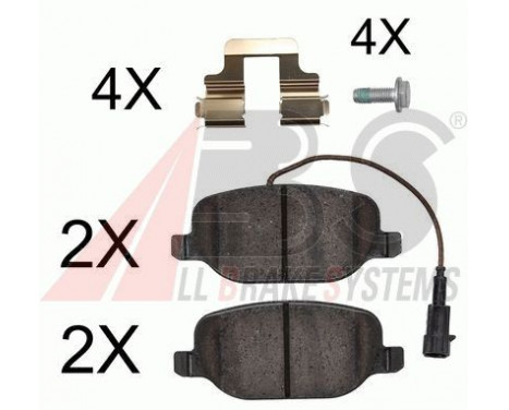 Brake Pad Set, disc brake 37776 ABS, Image 2