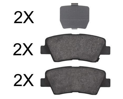 Brake Pad Set, disc brake 37777 ABS