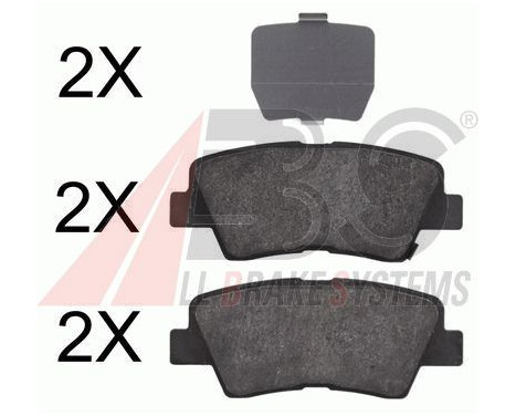 Brake Pad Set, disc brake 37777 ABS, Image 2