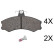 Brake Pad Set, disc brake 37780 ABS