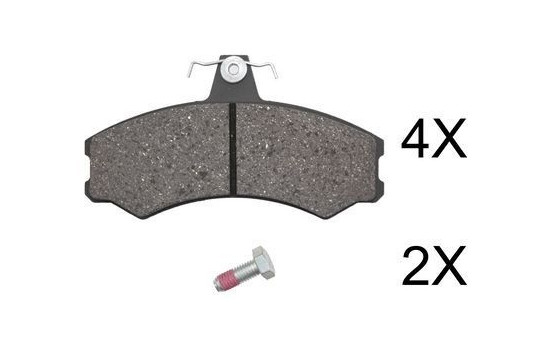 Brake Pad Set, disc brake 37780 ABS