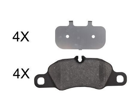 Brake Pad Set, disc brake 37782 ABS