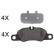 Brake Pad Set, disc brake 37782 ABS