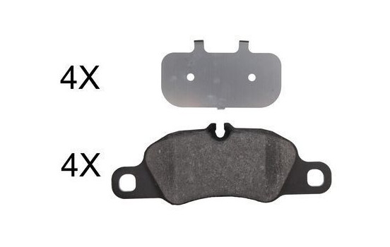 Brake Pad Set, disc brake 37782 ABS