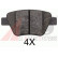 Brake Pad Set, disc brake 37784 ABS, Thumbnail 2