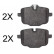 Brake Pad Set, disc brake 37787 ABS