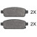 Brake Pad Set, disc brake 37790 ABS