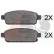 Brake Pad Set, disc brake 37790 ABS, Thumbnail 2