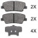 Brake Pad Set, disc brake 37795 ABS