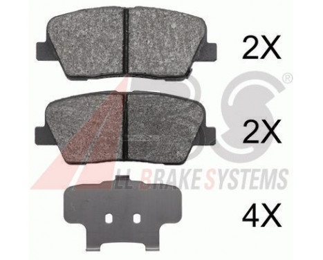 Brake Pad Set, disc brake 37795 ABS, Image 2