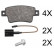 Brake Pad Set, disc brake 37796 ABS