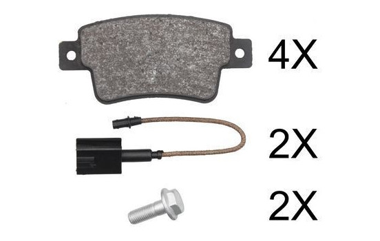 Brake Pad Set, disc brake 37796 ABS