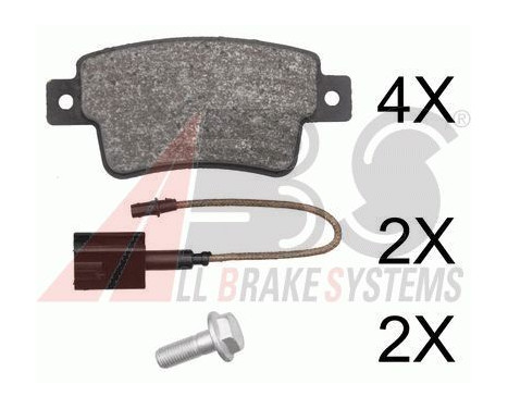 Brake Pad Set, disc brake 37796 ABS, Image 2