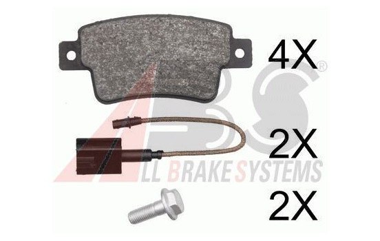 Brake Pad Set, disc brake 37796 ABS, Image 2
