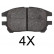 Brake Pad Set, disc brake 37799 ABS