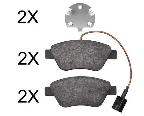 Brake Pad Set, disc brake 37800 ABS