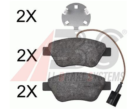 Brake Pad Set, disc brake 37800 ABS, Image 2