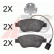 Brake Pad Set, disc brake 37800 ABS, Thumbnail 2