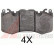 Brake Pad Set, disc brake 37801 ABS, Thumbnail 2