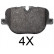 Brake Pad Set, disc brake 37802 ABS