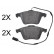 Brake Pad Set, disc brake 37805 ABS