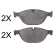 Brake Pad Set, disc brake 37807 ABS