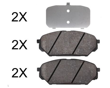 Brake Pad Set, disc brake 37809 ABS