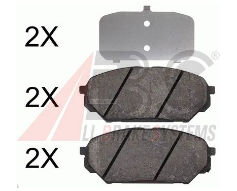 Brake Pad Set, disc brake 37809 ABS, Image 2