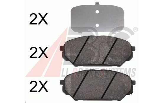 Brake Pad Set, disc brake 37809 ABS, Image 2