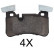 Brake Pad Set, disc brake 37812 ABS