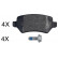 Brake Pad Set, disc brake 37814 ABS