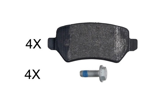 Brake Pad Set, disc brake 37814 ABS