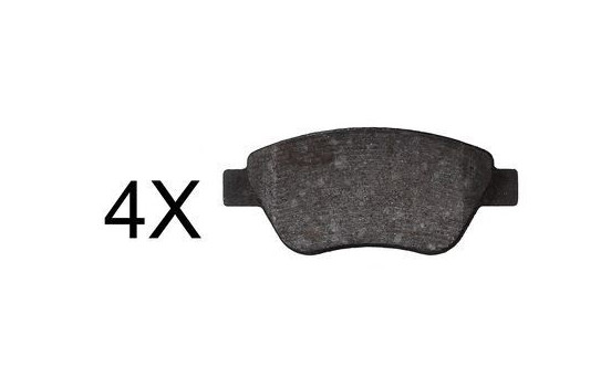Brake Pad Set, disc brake 37817 ABS