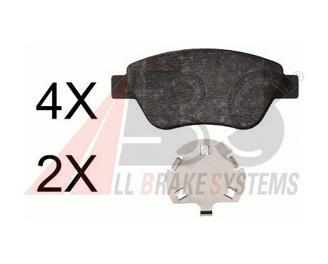 Brake Pad Set, disc brake 37817 ABS, Image 2