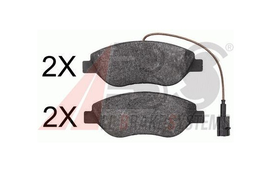 Brake Pad Set, disc brake 37818 ABS, Image 2