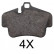 Brake Pad Set, disc brake 37823 ABS