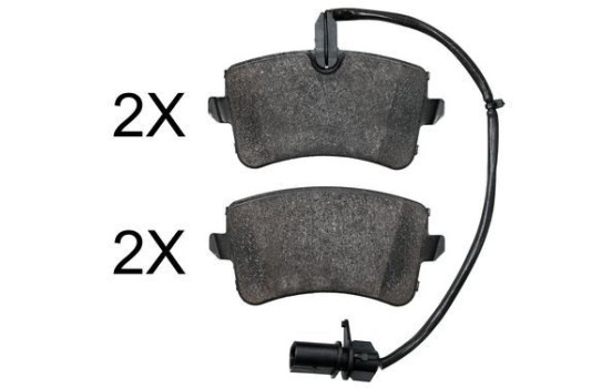 Brake Pad Set, disc brake 37830 ABS