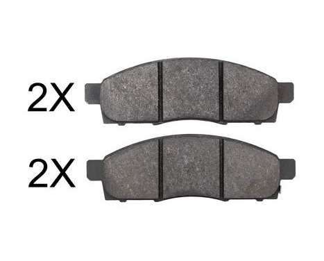 Brake Pad Set, disc brake 37832 ABS