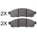 Brake Pad Set, disc brake 37832 ABS