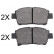 Brake Pad Set, disc brake 37834 ABS