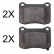 Brake Pad Set, disc brake 37835 ABS