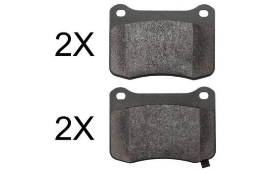 Brake Pad Set, disc brake 37835 ABS