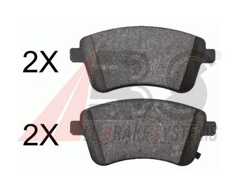 Brake Pad Set, disc brake 37841 ABS, Image 2