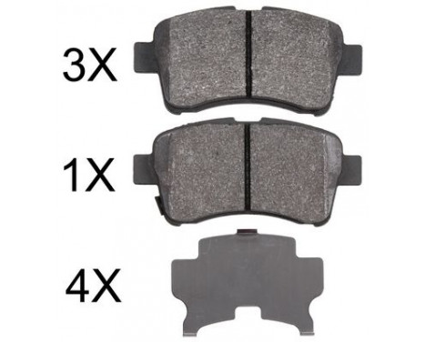 Brake Pad Set, disc brake 37843 ABS